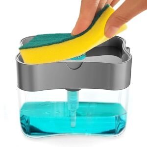 Vasukie 2-in-1 Soap Dispenser for Kitchen