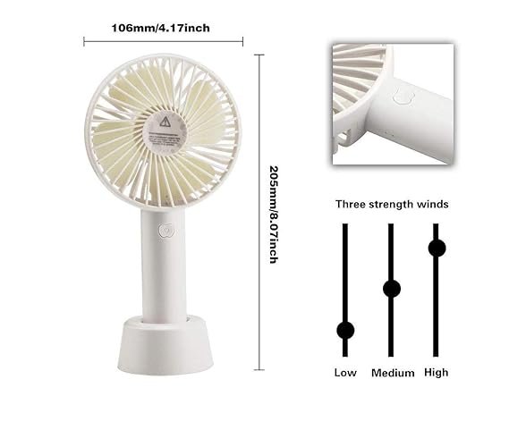 Mini rechargable table and hand fan - Image 2